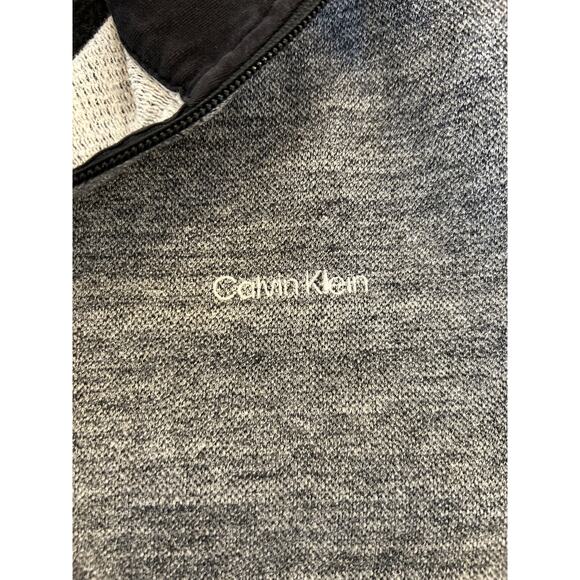 Calvin Klein Letter Block Logo Mens Full Zip Sweatshirt Size Medium Track Jacket - Picture 5 of 10